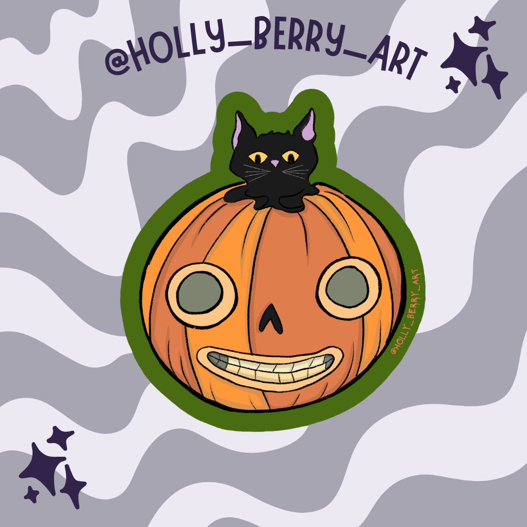 Enoch Pumpkin Matte Vinyl Waterproof Sticker