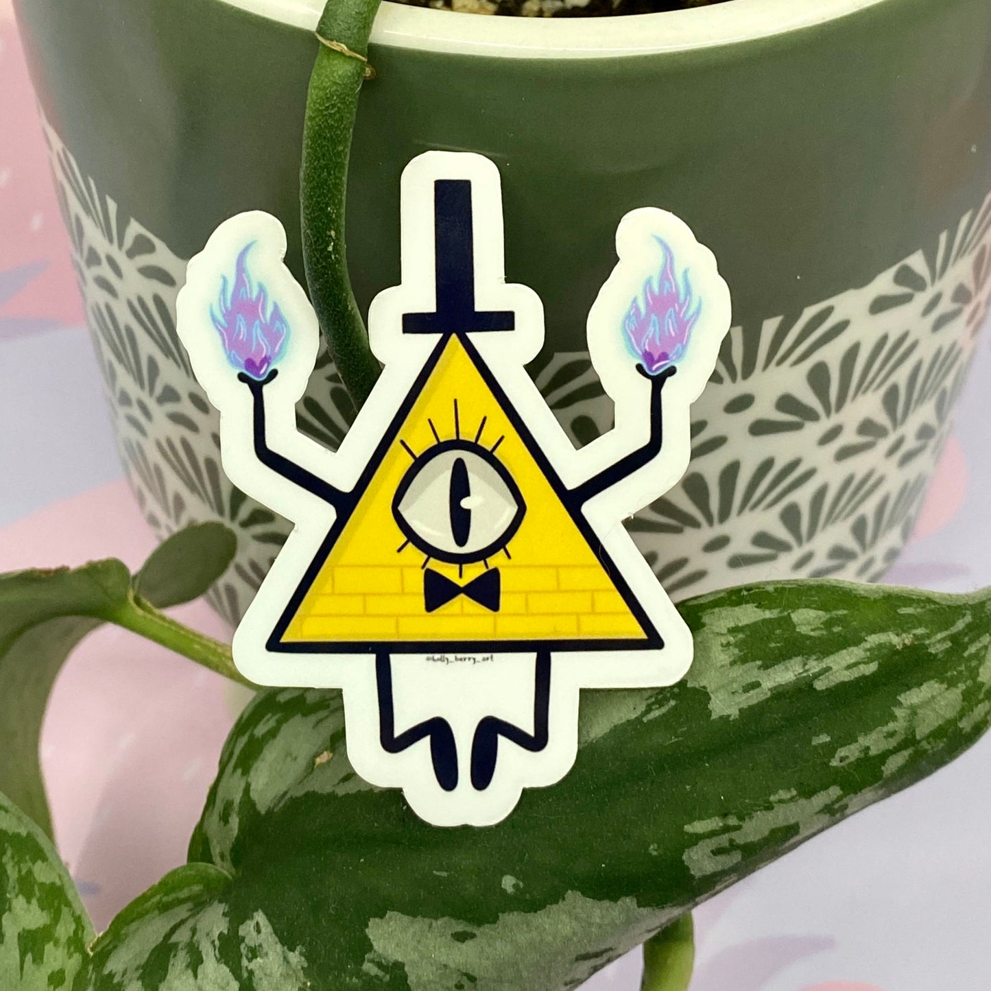 Bill Cipher Flame Sticker