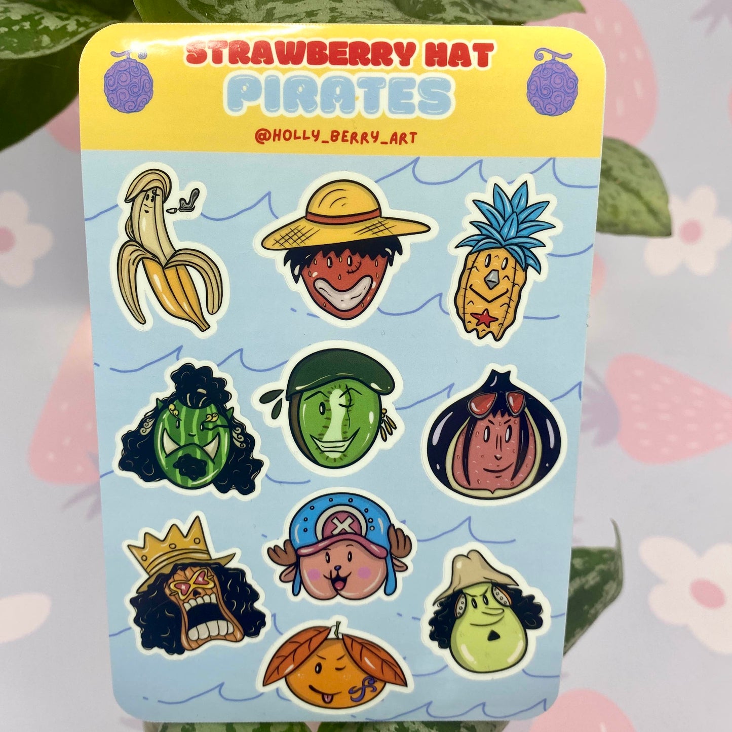 Strawberry Hat Pirates Sticker Sheet