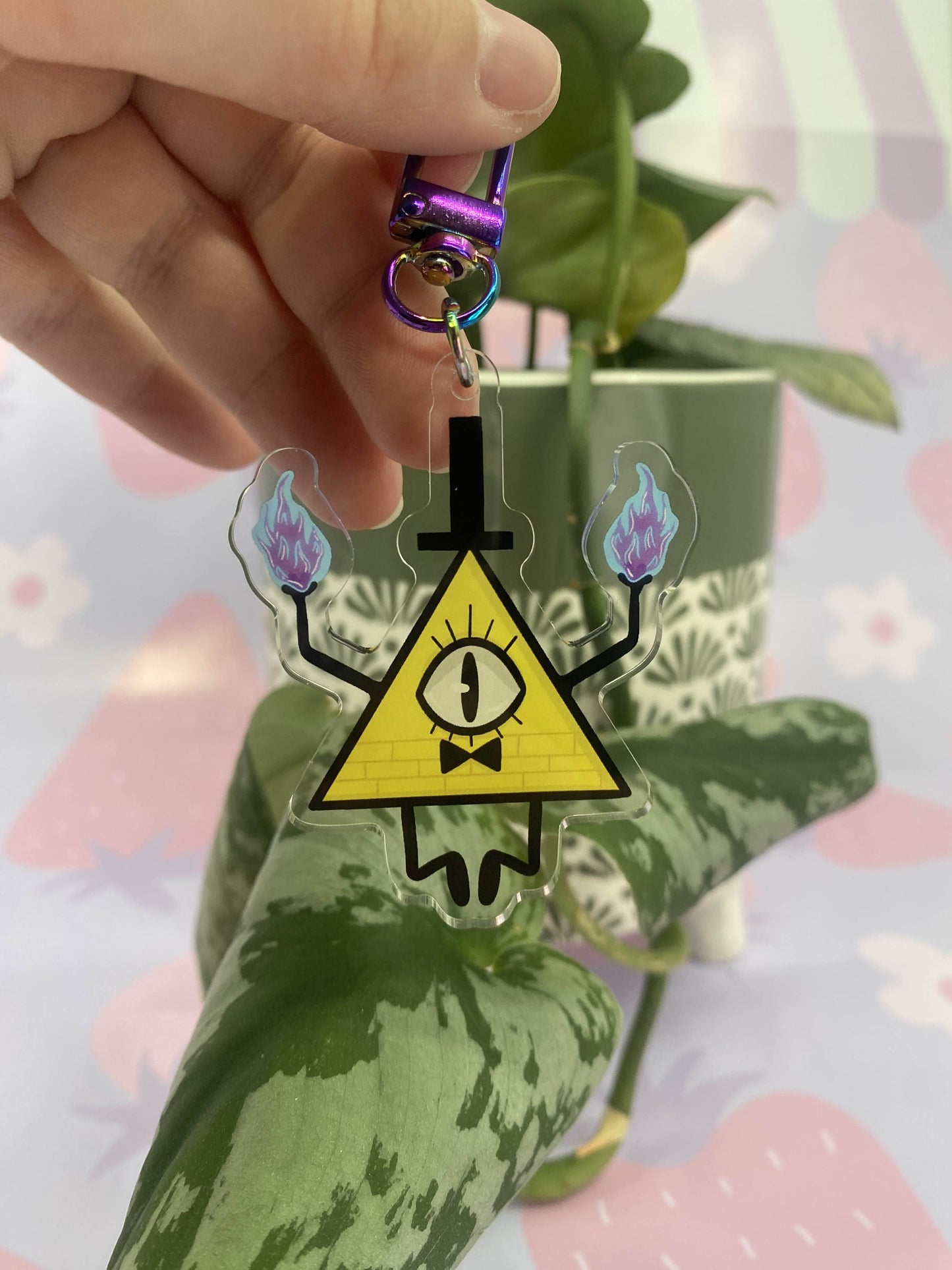 Bill Cipher Acrylic Keychain