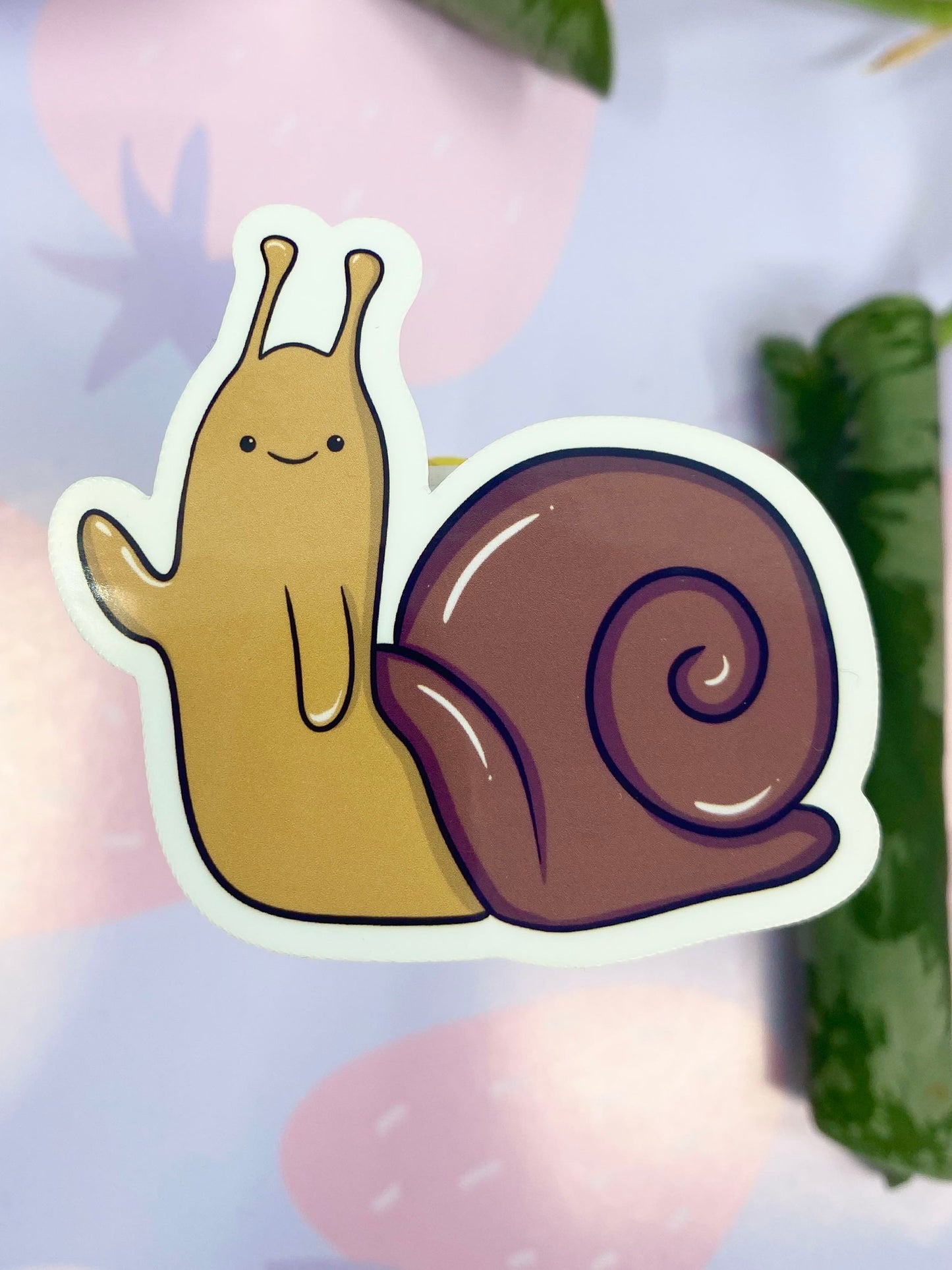 Waving Snail Sticker