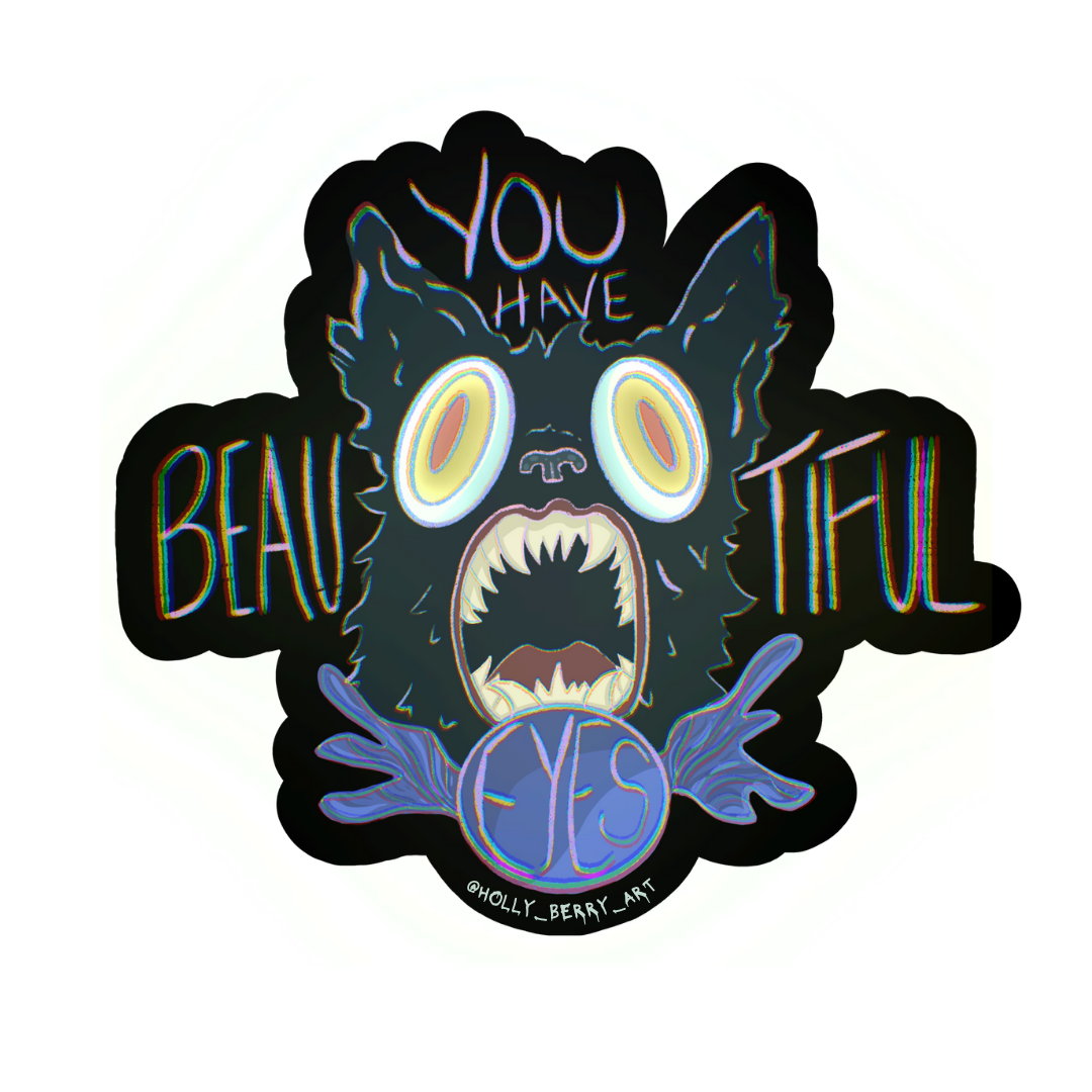 Beautiful Eyes Wolf Sticker
