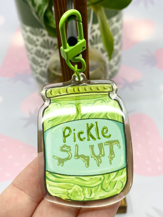Pickle Slut Acrylic Keychain