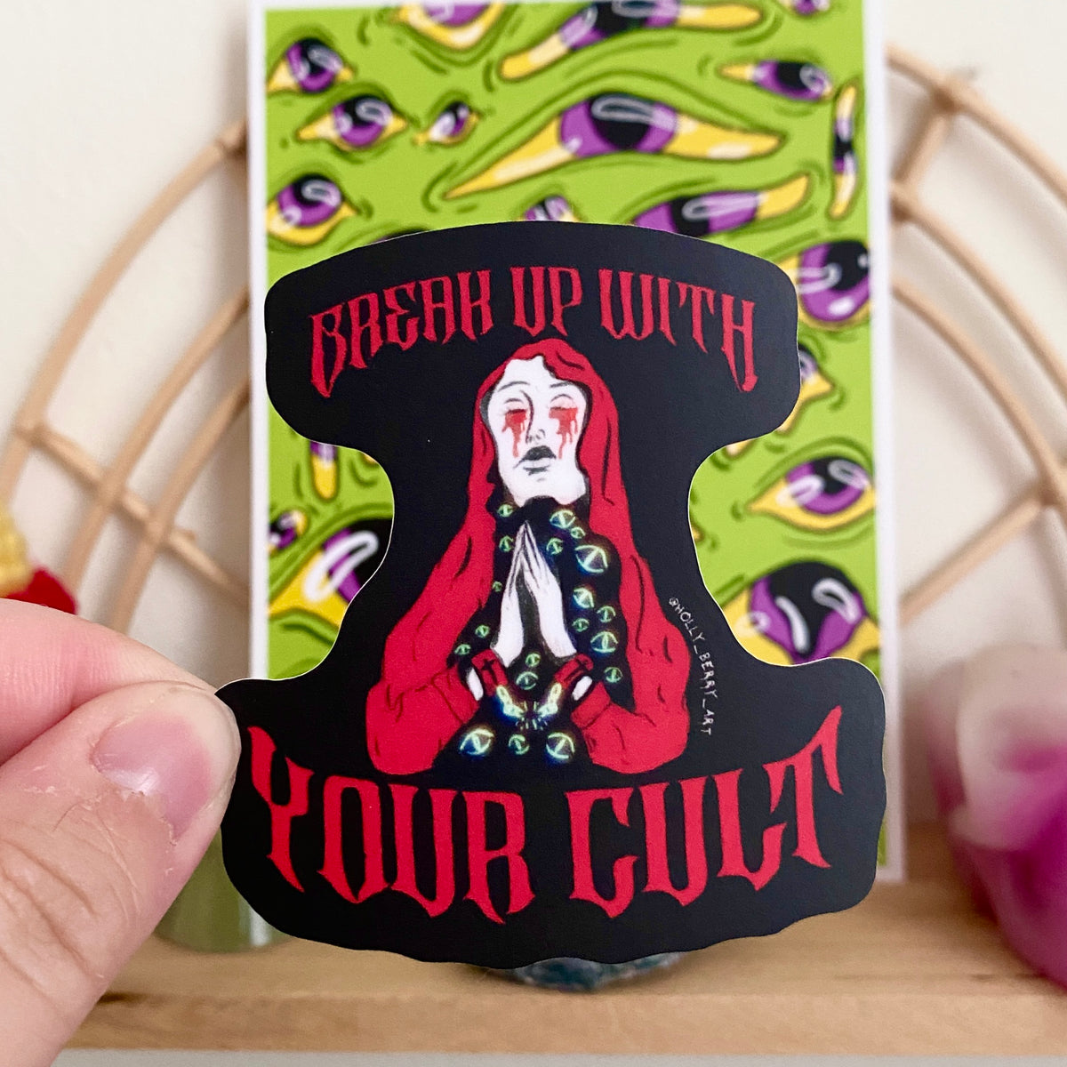 Break up With Your Cult Vinyl Matte Waterproof Sticker