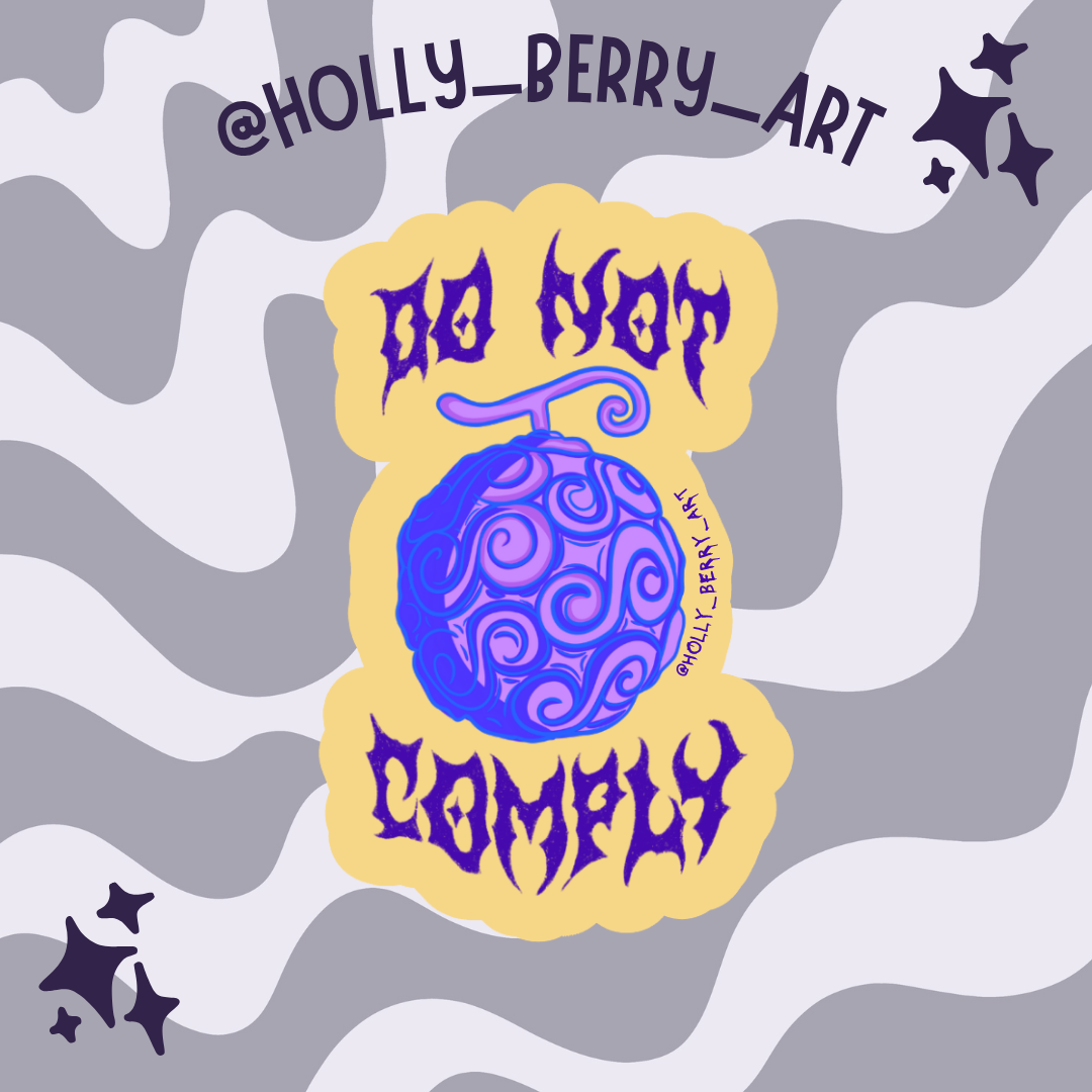Devil Fruit Glossy Waterproof Sticker