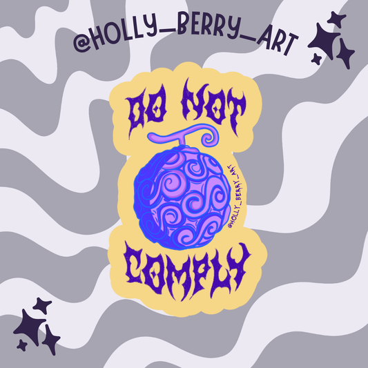 Devil Fruit Glossy Waterproof Sticker