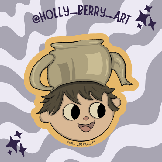 Greg Teapot Glossy Waterproof Sticker