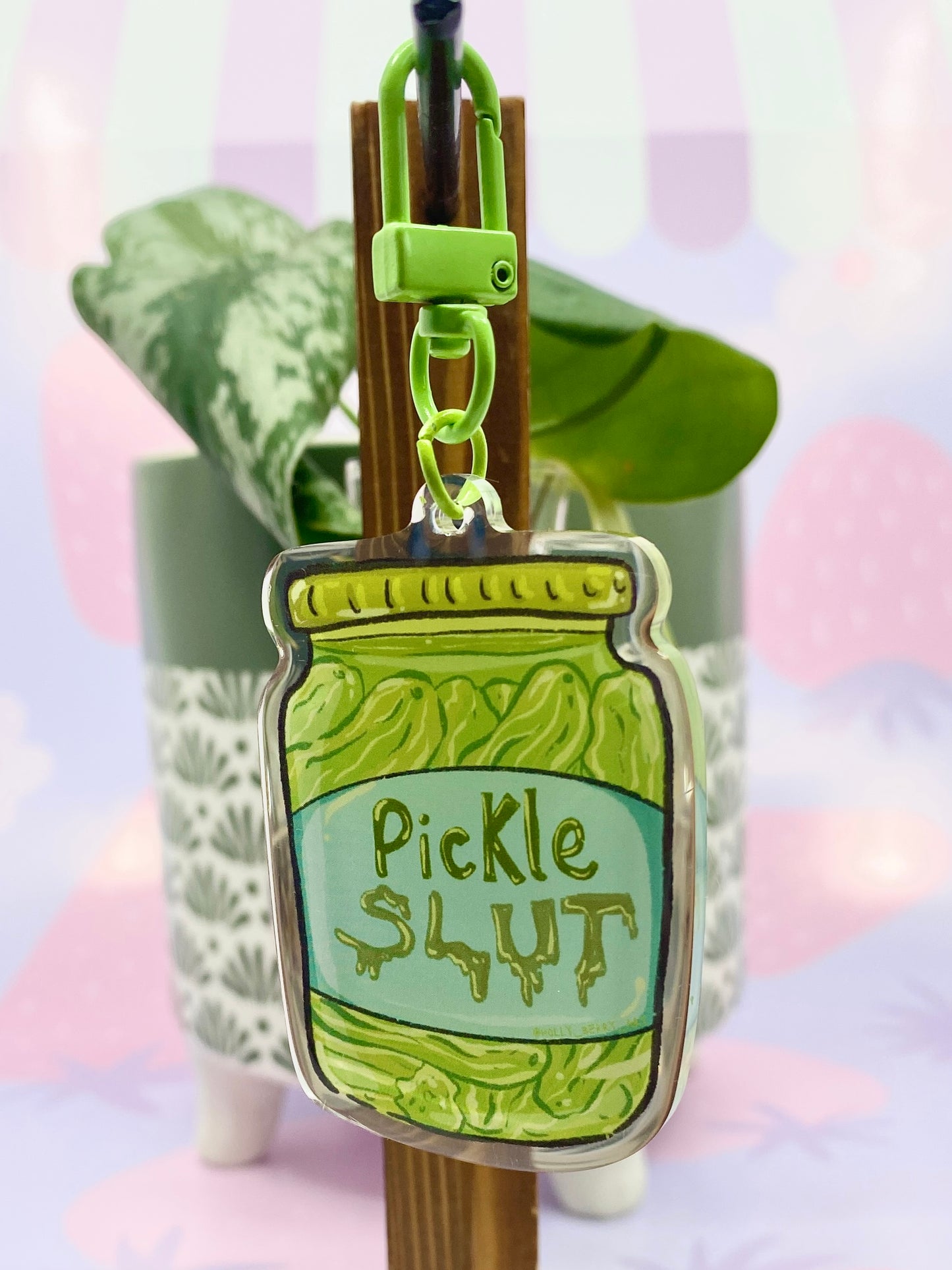 Pickle Slut Acrylic Keychain
