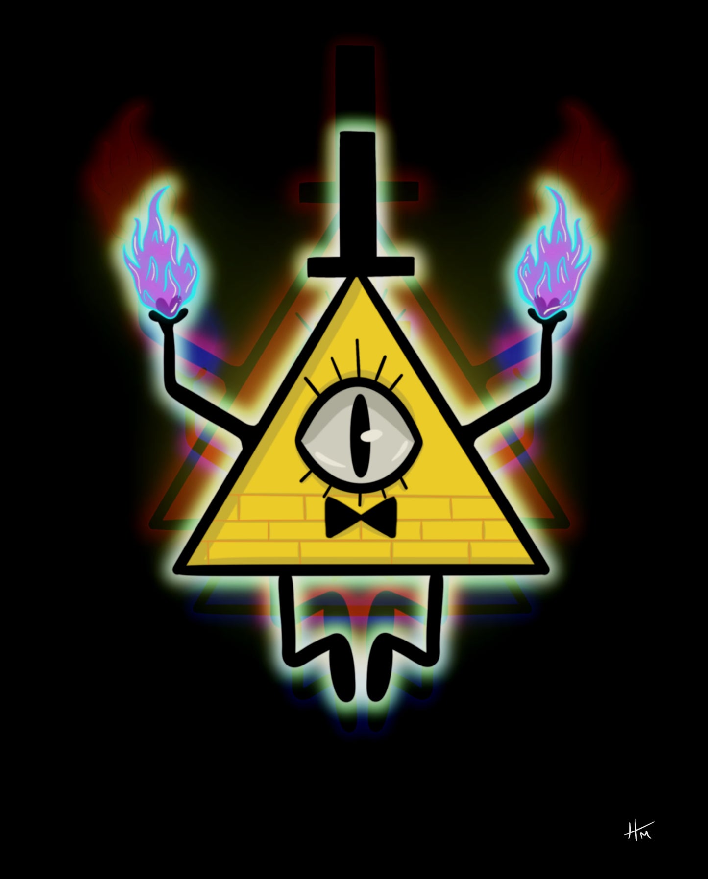 Bill Cipher 8x10 Print