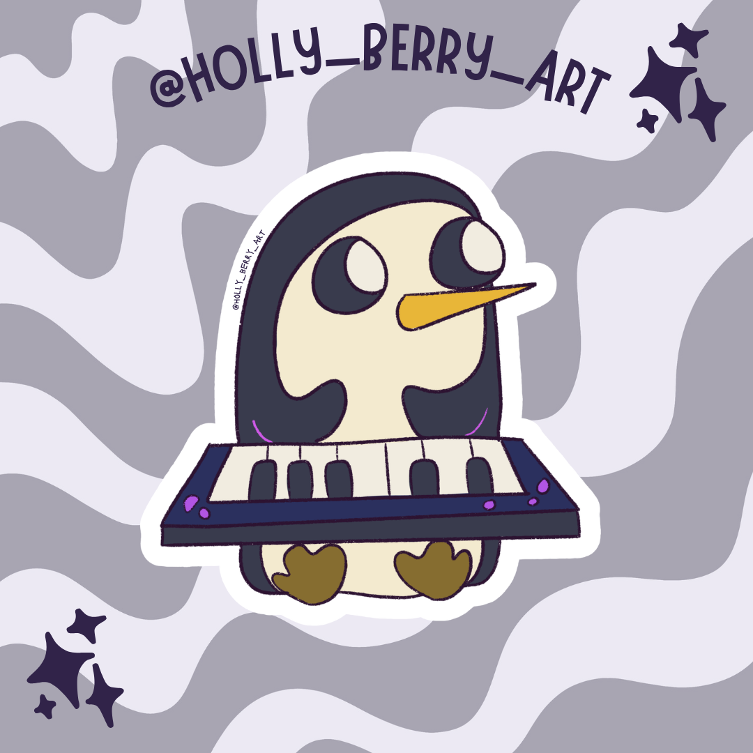 Gunter Keyboard Glossy Waterproof Sticker