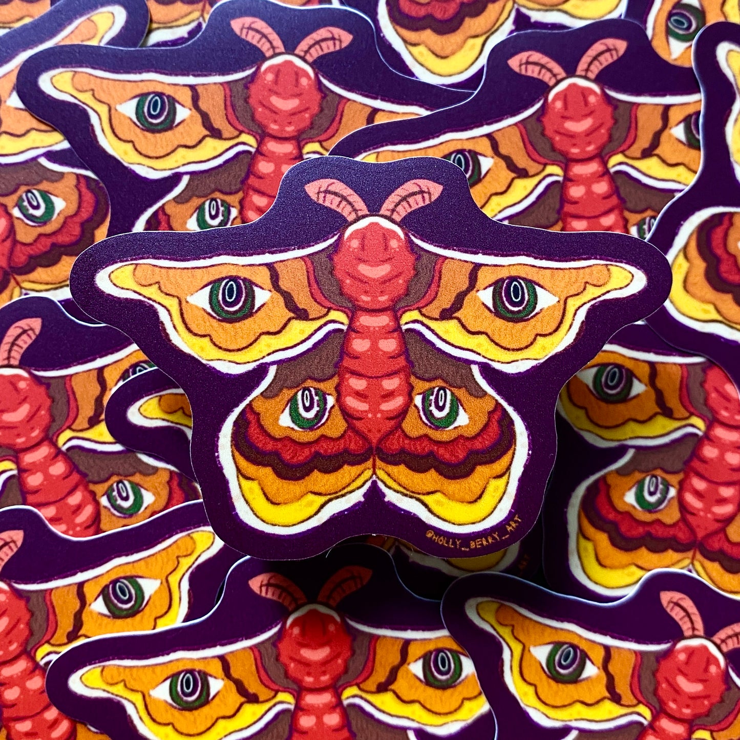 Moth Vinyl Matte Waterproof Sticker