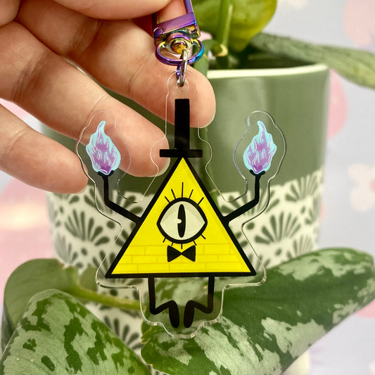 Bill Cipher Acrylic Keychain