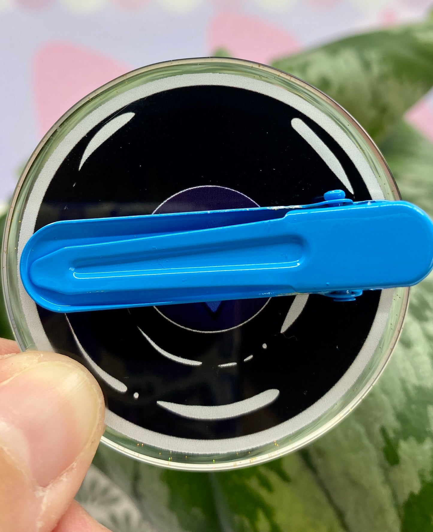 Yikes 8 Ball Glitter Acrylic Hair Clip