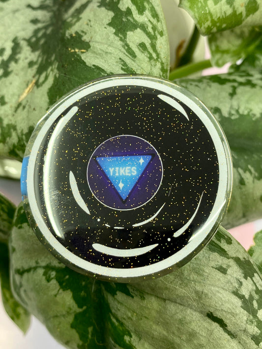 Yikes 8 Ball Glitter Acrylic Hair Clip