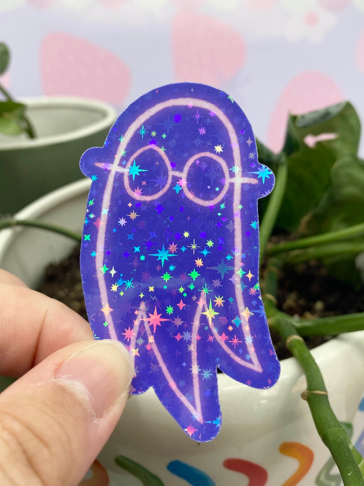 TV Glow Ghost Sticker