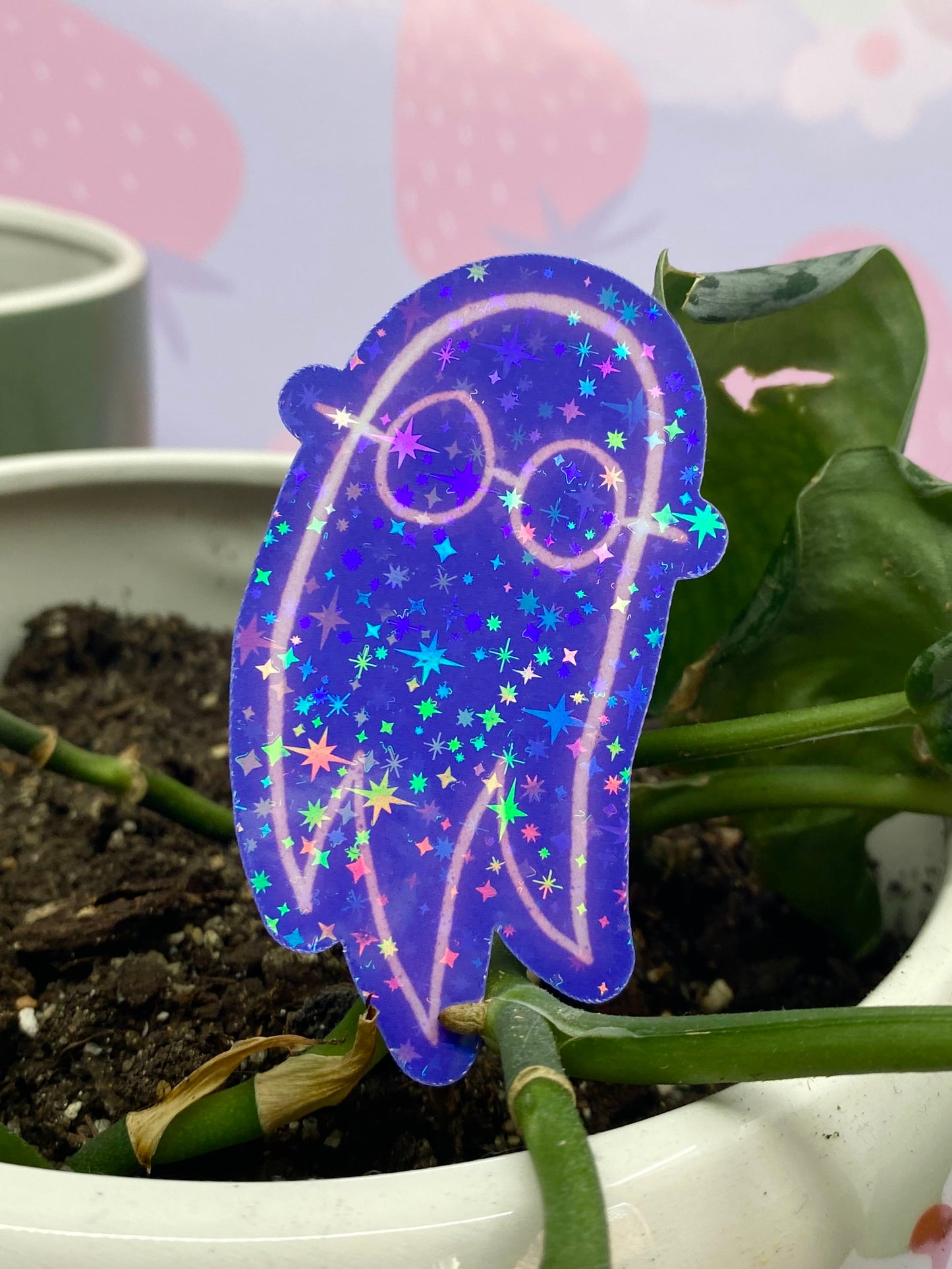TV Glow Ghost Sticker