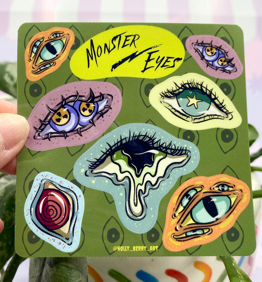 Monster Eyes Sticker Sheet