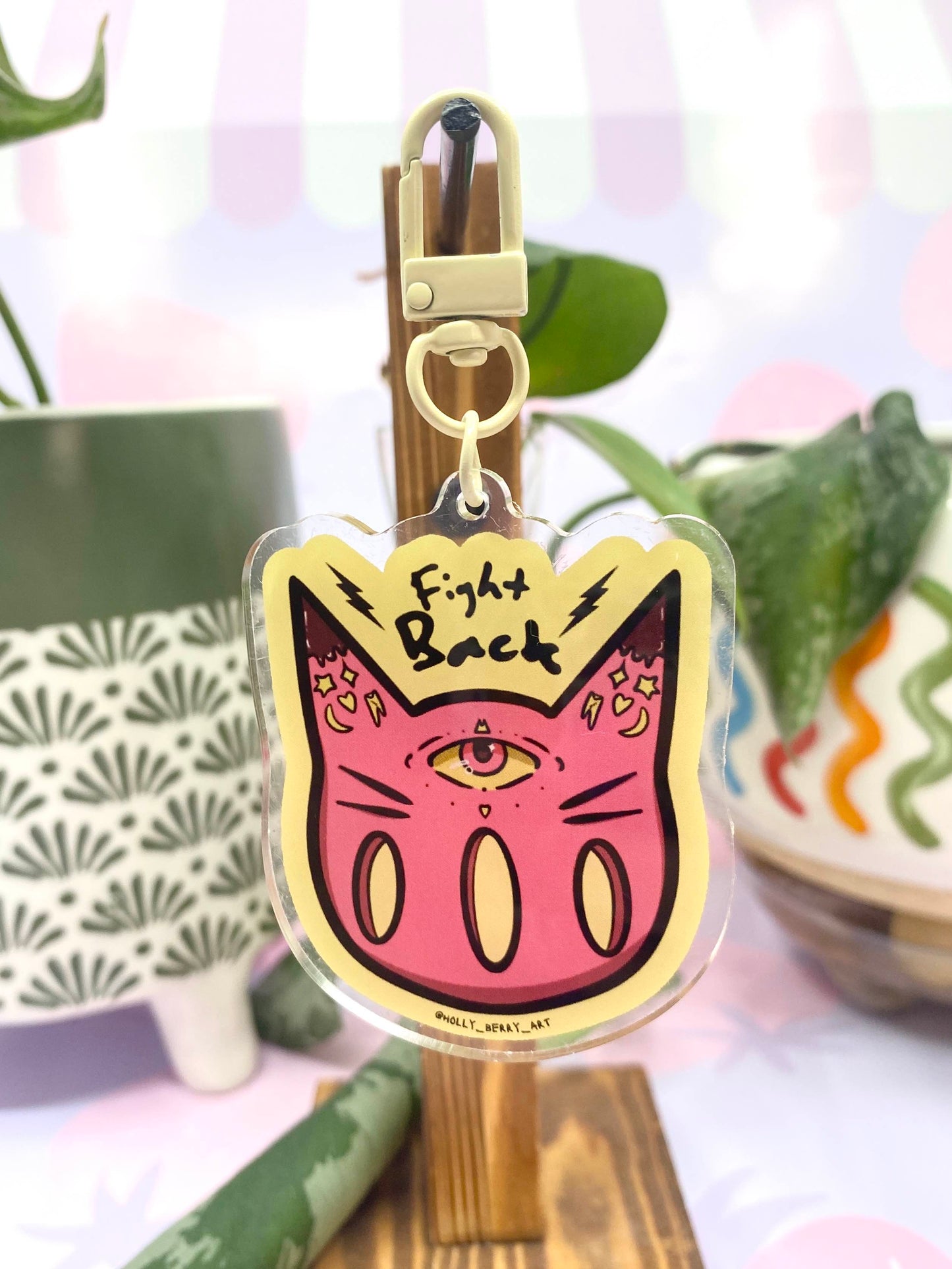 Fight Back Acrylic Keychain