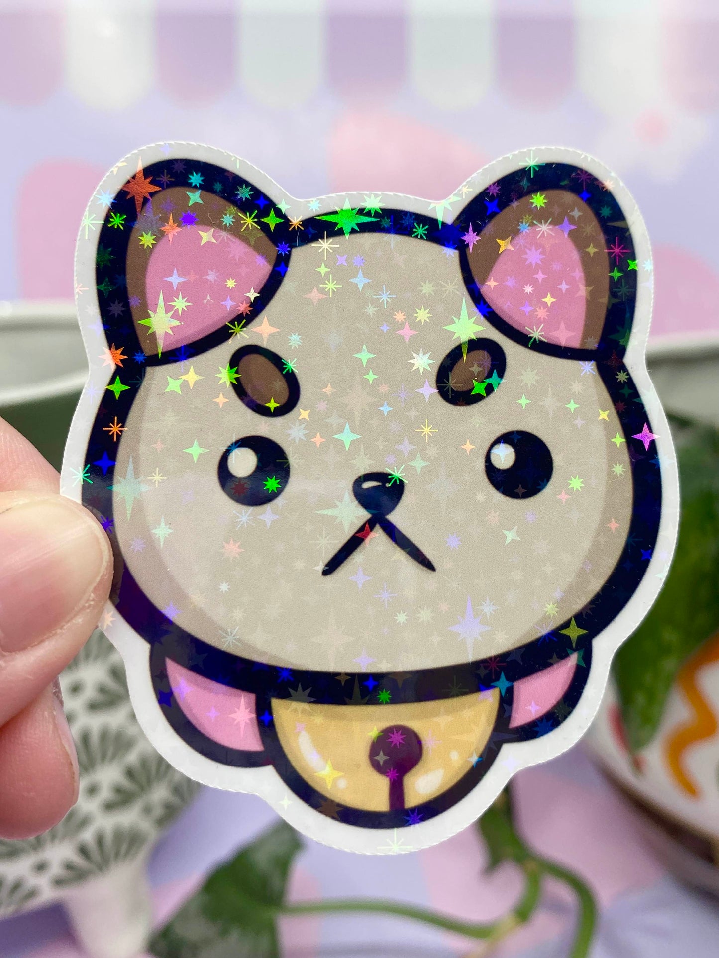 Puppycat Sticker- Glitter
