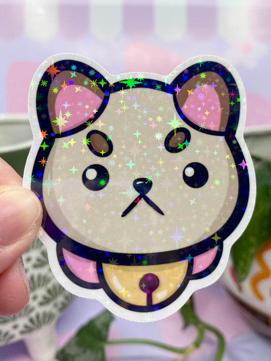 Puppycat Sticker- Glitter