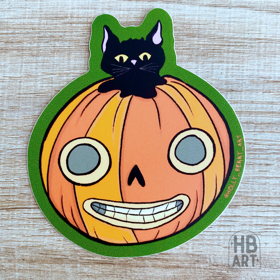 Enoch Pumpkin Matte Vinyl Waterproof Sticker