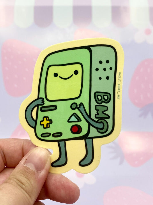 BMO Glossy Vinyl Waterproof Sticker