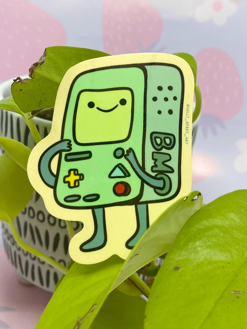 BMO Glossy Vinyl Waterproof Sticker