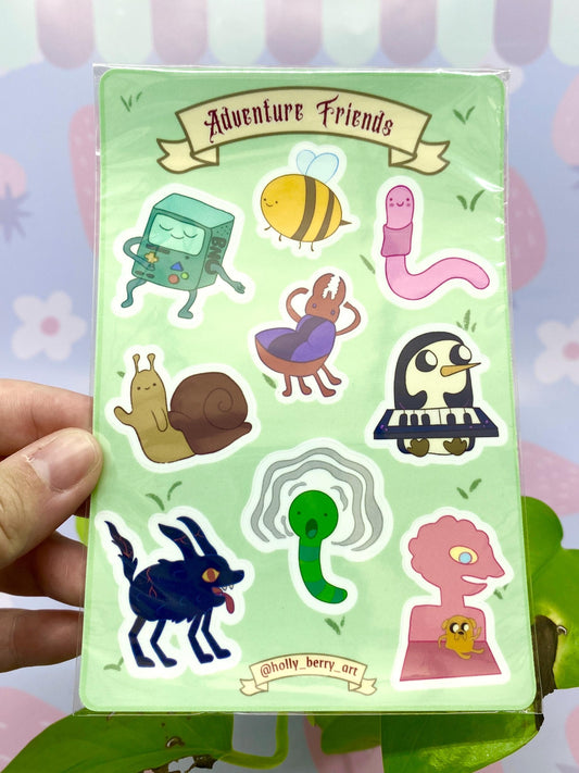 Adventure Friends Sticker Sheet
