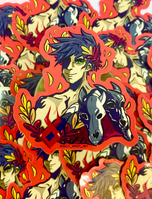 Zagreus Hades Glossy Waterproof Sticker